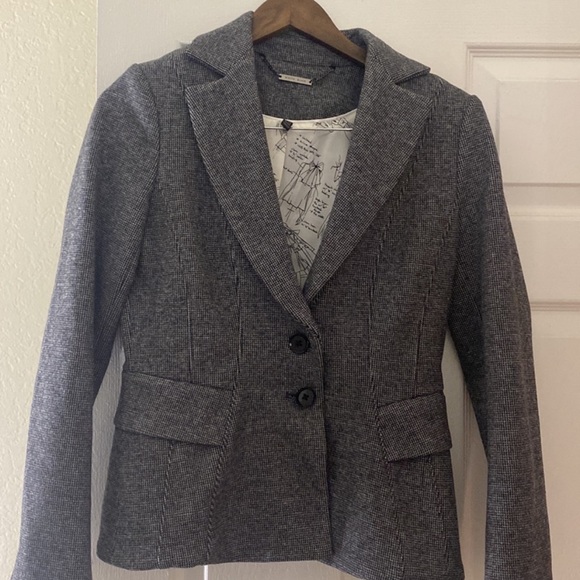 WHBM Mini houndstooth signature blazer Size 4 - Picture 4 of 14